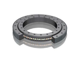 Single-row crossed roller slewing bearings (external gears)